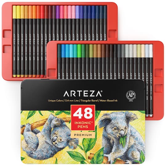 Arteza&#xAE; Inkonic&#xAE; 48 Fineliner Pen Set